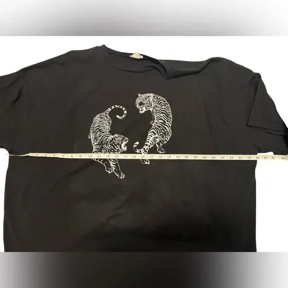 CHIC SOUL 2X WOMENS ROAR LOUDLY OVERSIZED TIGER BOYFRIEND TEE - Picture 9 of 10